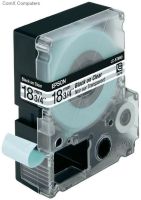 C53S626406 Epson LC-5TBN9 Black/Transparent 18mm (9m) Label Cartridge Transparent