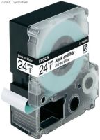 Epson LC-6WBN9 Black/White 24mm (9m) Label Cartridge Standard