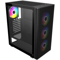FSP M220 ATX Mid Tower Gaming Chassis - Black