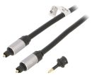 77125 Goobay TOSLINK Male to Male Digital audio connection cable - 1.5m