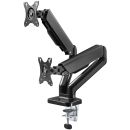 58531 Goobay Double Monitor Mount with Gas Spring for monitors between 17" and 32"