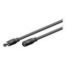 71400 Goobay Black DC Extension 10m Cable - 5.5 x 2.1mm