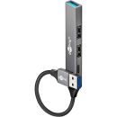 74458 Goobay Slim 4-Port USB Hub - USB-A to 1 x USB-C 1 x USB-A USB 3.2 2 x USB2.0