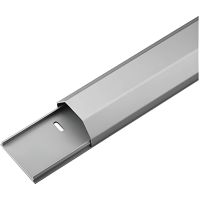 90668 Goobay Silver Half-Round Aluminium 50mm 1.1m Cable Duct