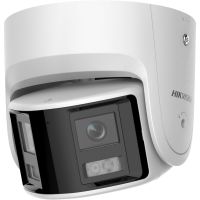 Hikvision 4MP Panoramic ColorVU fixed Turret Network camera with Dual 2.8mm Lens