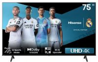 HISENSE LEDN75A6Q Hisense A6Q 75" 60HZ UHD 4K Smart TV *TV license*