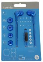 C8-1BL Hoomia In-ear Earphone + Microphone Blue 1.2m with 3.5mm jack plug