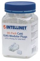 790604 Intellinet 90-Pack Cat6 RJ45 Modular Plugs