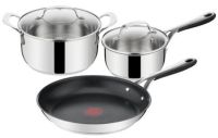 E314S574 Jamie Oliver Kitchen Essential Stainless Steel 5 Piece Cookware Set