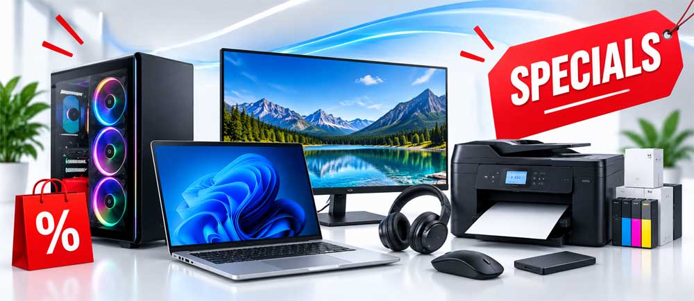 Computer, laptop, printer and technology specials from ComX Computers South Africa