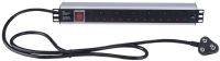 CAB-P06 Linkbasic 6 way Aluminium moulded Rack Mount PDU