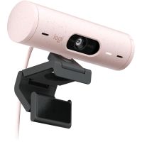 Logitech Brio 500 Full HD 1080p Webcam - USB - Rose