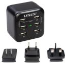 USB-6P-CHARGE-LV LVSUN LS-6US Smart 6-Port USB 34W 5V 6.8A Travel Charger