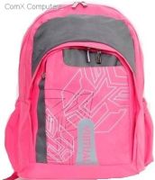 Macaroni Scolaro Two Tone Pink and Grey Student Backpack