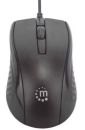 179331 Manhattan Black Wired USB Optical Mouse