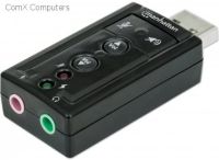 151429 Manhattan Hi-Speed USB 3-D 7.1 Sound Adapter