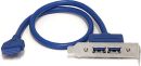 GC-USB3-2PL Mecer 2 Port USB 3.0 cable with low profile bracket