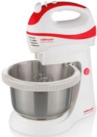 26401A Mellerware Prima Red & White Hand Mixer With Bowl
