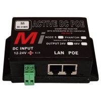 MI-24DC48DC-POE Micro Instruments Gigabit DC PoE Injector - 24V in 48V out - 30W Max