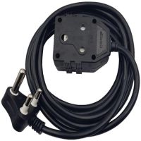 82A Microworld 10m x 16A extension cord with Double Coupler - Black