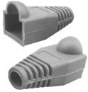 4-0100 Netix RJ45 rubber boots Grey - 100 per pack
