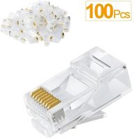 Netix Cat5 Pass Through Shielded Connectors - 100 Pack