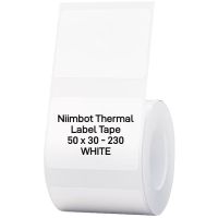 T50*30-230WHITE Niimbot B1 / B21 / B3S - 50 x 30mm Thermal label - White