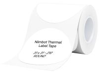 T31*31-210 ROUND Niimbot B1 / B21 / B3S - 31 x 31mm Thermal label - Transparent