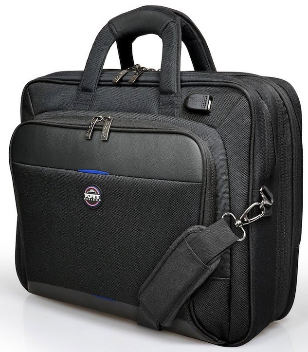 400506 Port CHICAGO EVO TOP LOADER 13"/15.6" Black Outside USB PORT ...