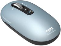 Port Connect Pure Mac Rechargeable Wireless and Bluetooth Mouse - Storm
