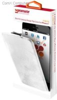 9161815914461 Promate Indent White Slim-Fit Cutaway Design Flip Cover for iPhone 5