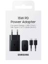 SAM-EP-T1510XB Samsung 1 Port Fast Travel Adapter With Type-C Cable