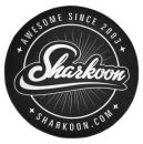 4044951027606 Sharkoon Black &amp; White 120CM Round Mat