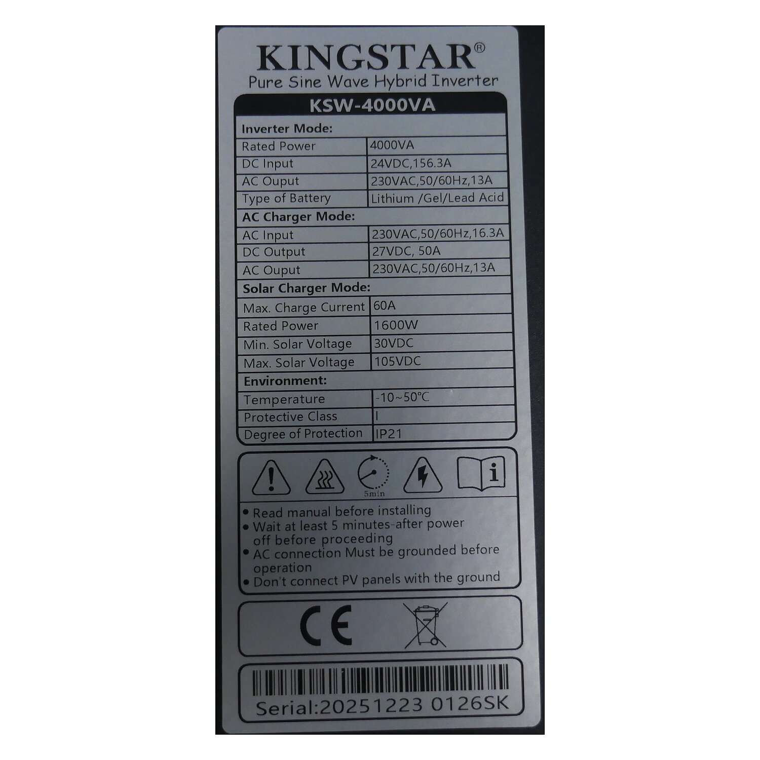 KSW4000VA4000W