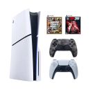 10263191 Sony PlayStation 5 Console - DualSense GreyCamo Wireless Controller + Grand Theft Auto V + WWE 2K26 Disc Included