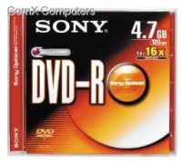SONY DPR47S3 Sony 16x DVD-R Recordable - Single Disc (Jewel Case)
