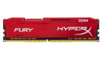 ME-KD4824F15R Kingston Hyper-x Fury 8Gb DDR4-2400 (pc4-19200) CL15 1.2v Desktop Memory Module with Red asymmetrical heatsink