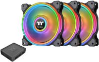 CL-F089-PL14SW-A Thermaltake Riing Quad 14 RGB Radiator Fan TT Premium Edition - 3 Fan Pack (Controller included)