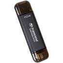 TS512GESD310C Transcend ESD310C 512GB USB 3.2 Type-C &amp; A OTG Compact Portable SSD