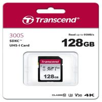 TS128GSDC300S Transcend 300s 128Gb Uhs-1 Class 10 U1 U3 V30 Sdxc Card