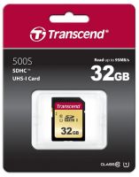 TS32GSDC500S Transcend 500S 32GB SDHC Class 10 UHS-I U1 Memory Card