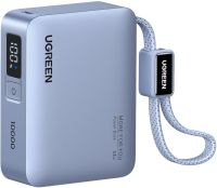 PB584-75173B UGreen Nexode 10000mAh 30W Power Bank with Built-In USB Type-C cabl