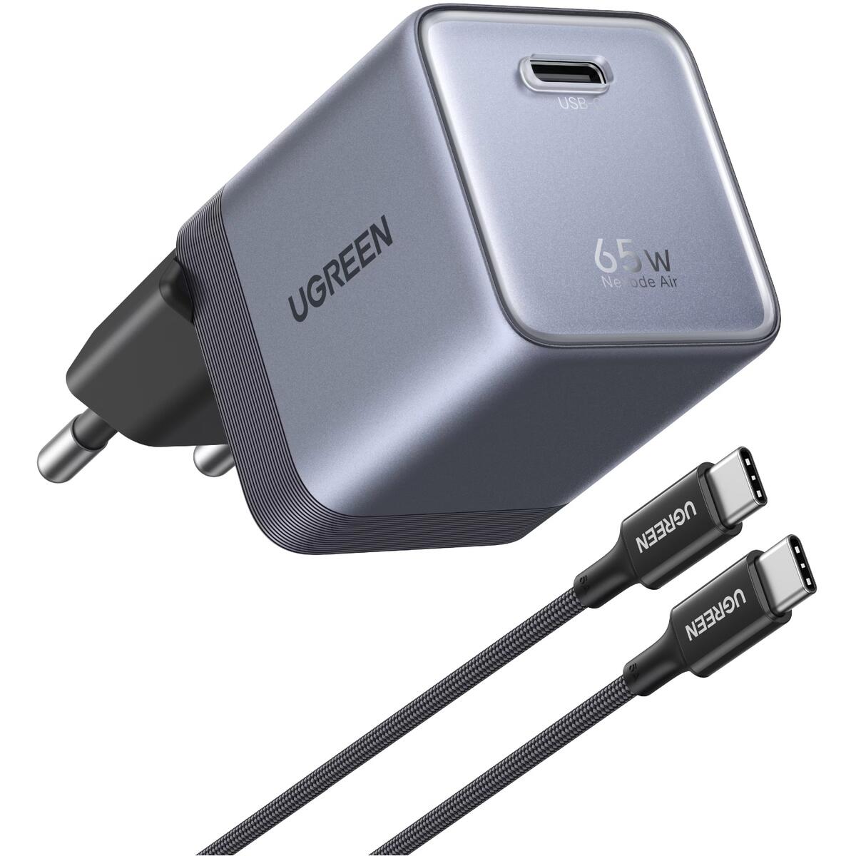 UGreen X860 GaN 65W PD USB-C Fast Charger - Grey (X860-95437B) Buy from ...