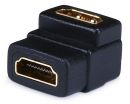 HDM062 Microworld HDMI female to HDMI female angle