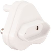 PWR-ADA-2-3 Unbranded 15A male to 10A Female Adapter back entry - White, R-17