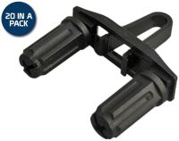 RS-DUOB20 Unbranded Rackstuds Duo 2.2mm / 3.2mm Black - 20 pack