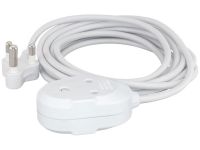 PWR-LEAD-3M-10AJ Unbranded 3m extension cord 10A Janus coupler - White