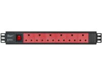PWR-MP-6P-C13C14-M-D LinkQnet 6 Port Multiplug Metal Rack dedicated IEC C14 input/C13 output