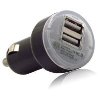 GCBLK Micropoint Dual USB Car Charger - Black