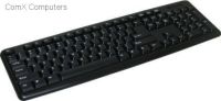 KB650B UniQue KB650B PS2 Black-104 Key PS2 Keyboard